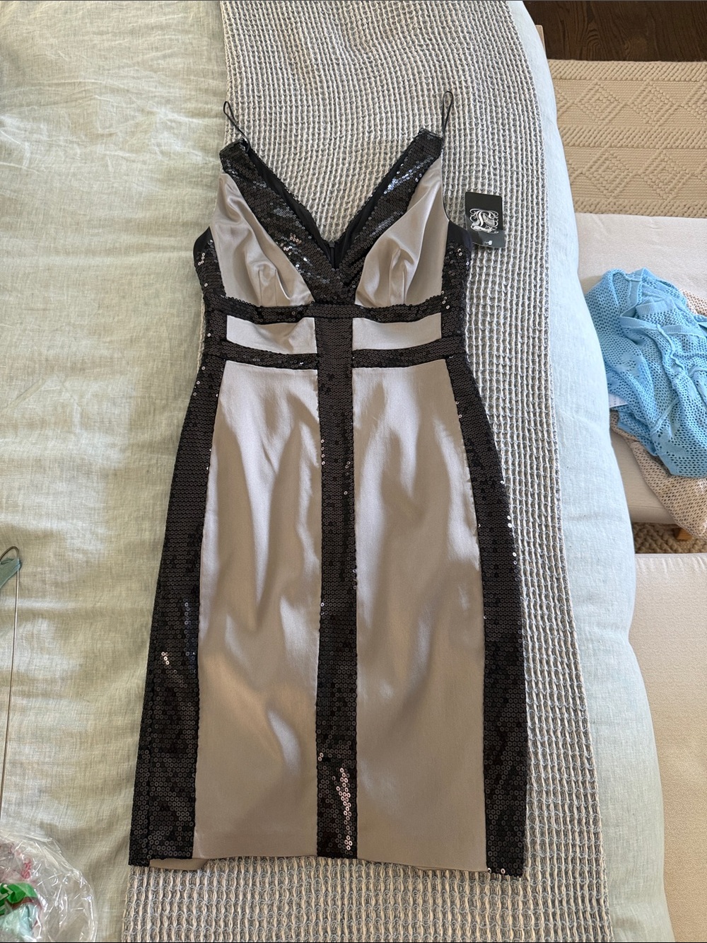Jax Sequin Cocktail Slip Dress